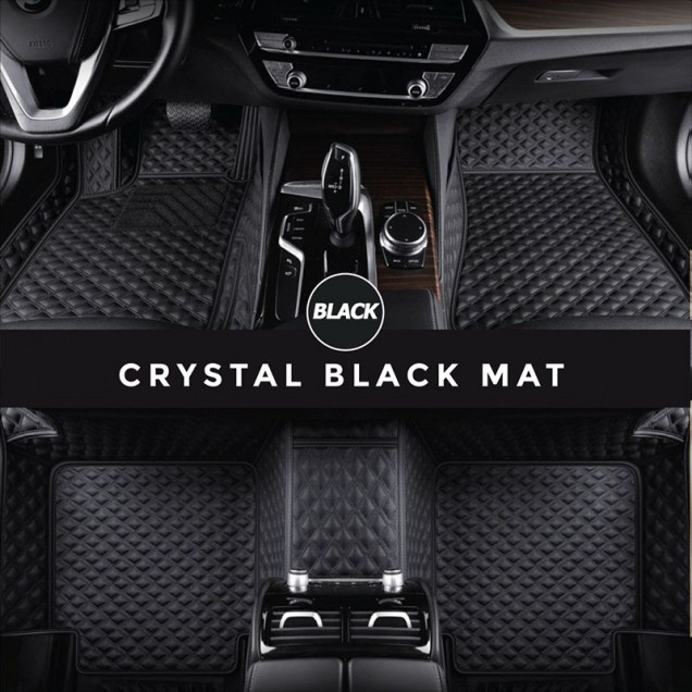 Black Crystal Elite Luxury Hybrid Car Floor Mats for Sale
