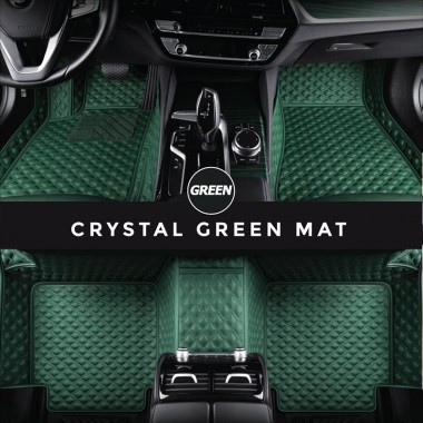 Green Crystal Elite Luxury Hybrid Car Floor Mats for Sale