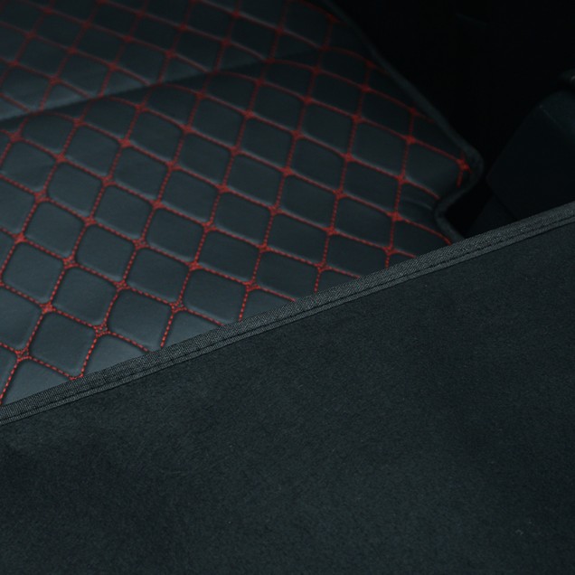 Universal Diamond Car Bed - Non-Inflatable Black and Red Stitching Luxury Leather Diamond Car Bed Mattress for Sale Universal Diamond Car Bed - Non-Inflatable Black and Red Stitching Luxury Leather Diamond Car Bed Mattress for Sale