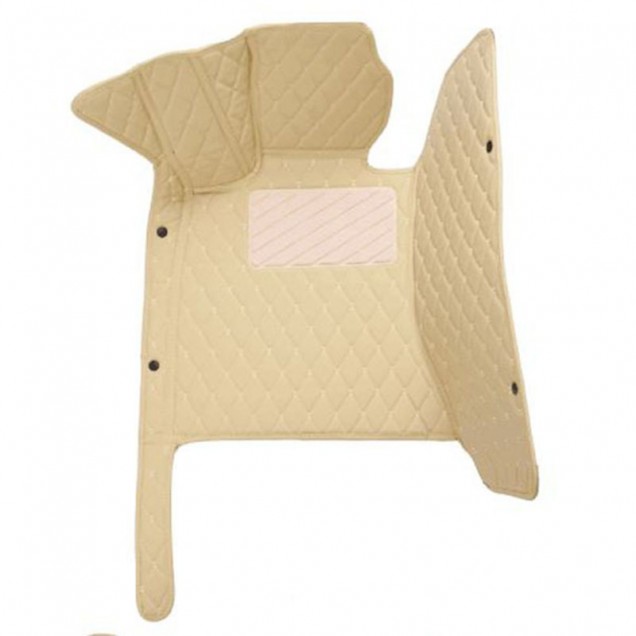 Beige Luxury Leather Diamond Car Floor Mats for Sale Beige Luxury Leather Diamond Car Floor Mats for Sale