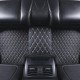 Black and Beige Stitching Luxury Leather Diamond Car Floor Mats for Sale Black and Beige Stitching Luxury Leather Diamond Car Floor Mats for Sale