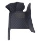 Black and Blue Stitching Luxury Leather Diamond Car Mats for Sale Black and Blue Stitching Luxury Leather Diamond Car Mats for Sale