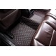 Black and Red Stitching Luxury Leather Diamond Car Floor Mats for Sale Black and Red Stitching Luxury Leather Diamond Car Floor Mats for Sale