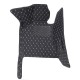 Black and White Stitching Luxury Leather Diamond Car Mats for Sale Black and White Stitching Luxury Leather Diamond Car Mats for Sale