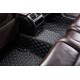 Black and White Stitching Luxury Leather Diamond Car Floor Mats for Sale