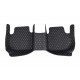 Black and White Stitching Luxury Leather Diamond Car Floor Mats for Sale