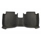 Black and Yellow Stitching Luxury Leather Diamond Car Floor Mats for Sale