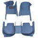 Blue Luxury Leather Diamond Car Floor Mats for Sale
