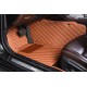 Brown Luxury Leather Diamond Car Floor Mats for Sale Brown Luxury Leather Diamond Car Floor Mats for Sale