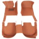 Brown Luxury Leather Diamond Car Floor Mats for Sale Brown Luxury Leather Diamond Car Floor Mats for Sale