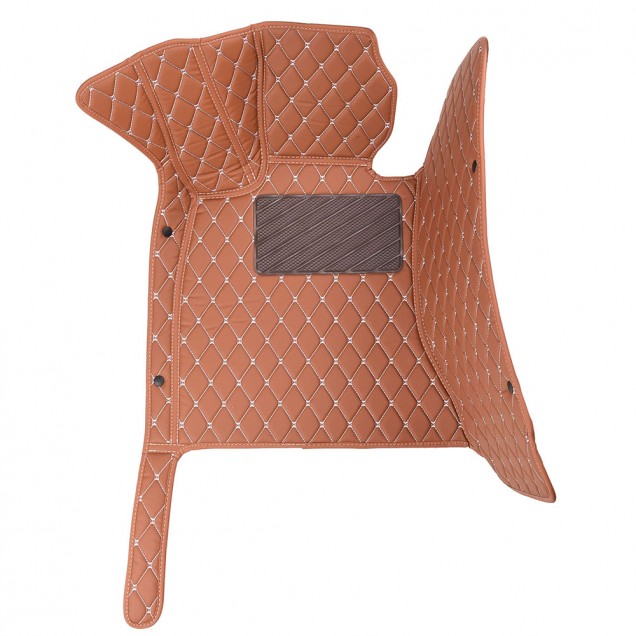 Brown Luxury Leather Diamond Car Floor Mats for Sale Brown Luxury Leather Diamond Car Floor Mats for Sale