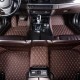 Dark Brown Luxury Leather Diamond Car Floor Mats for Sale Dark Brown Luxury Leather Diamond Car Floor Mats for Sale