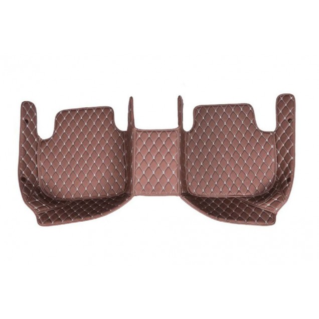 Dark Brown Luxury Leather Diamond Car Floor Mats for Sale Dark Brown Luxury Leather Diamond Car Floor Mats for Sale