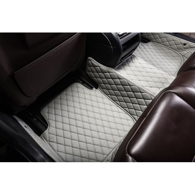 Grey Luxury Leather Diamond Car Floor Mats for Sale Grey Luxury Leather Diamond Car Floor Mats for Sale