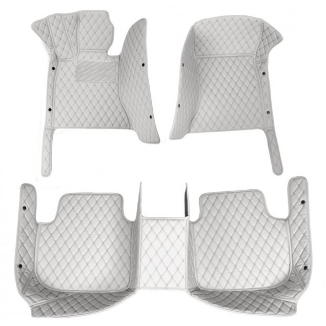 Grey Luxury Leather Diamond Car Floor Mats for Sale Grey Luxury Leather Diamond Car Floor Mats for Sale