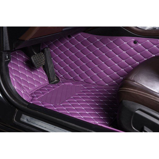 Purple Luxury Leather Diamond Car Floor Mats for Sale Purple Luxury Leather Diamond Car Floor Mats for Sale