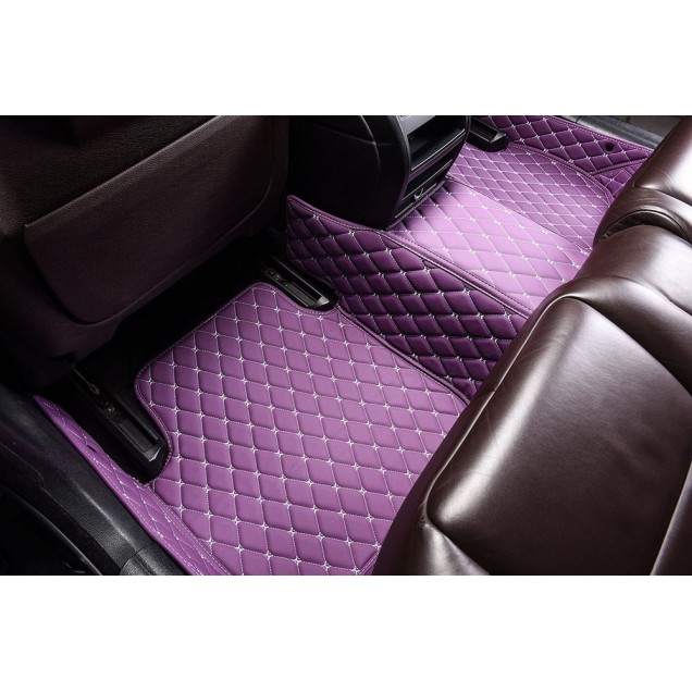 Purple Luxury Leather Diamond Car Floor Mats for Sale Purple Luxury Leather Diamond Car Floor Mats for Sale