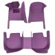 Purple Luxury Leather Diamond Car Floor Mats for Sale Purple Luxury Leather Diamond Car Floor Mats for Sale