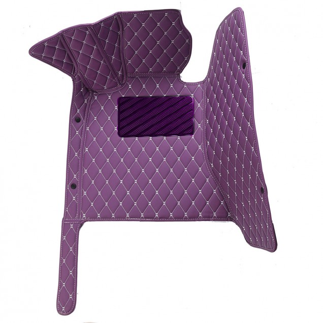 Purple Luxury Leather Diamond Car Floor Mats for Sale Purple Luxury Leather Diamond Car Floor Mats for Sale