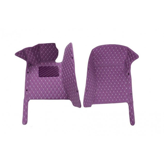 Purple Luxury Leather Diamond Car Floor Mats for Sale Purple Luxury Leather Diamond Car Floor Mats for Sale