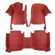 Wine Red Luxury Leather Diamond Car Floor Mats for Sale Wine Red Luxury Leather Diamond Car Floor Mats for Sale