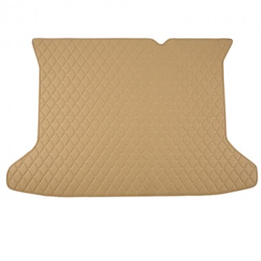 Beige Luxury Leather Diamond Trunk Base Mats for Sale