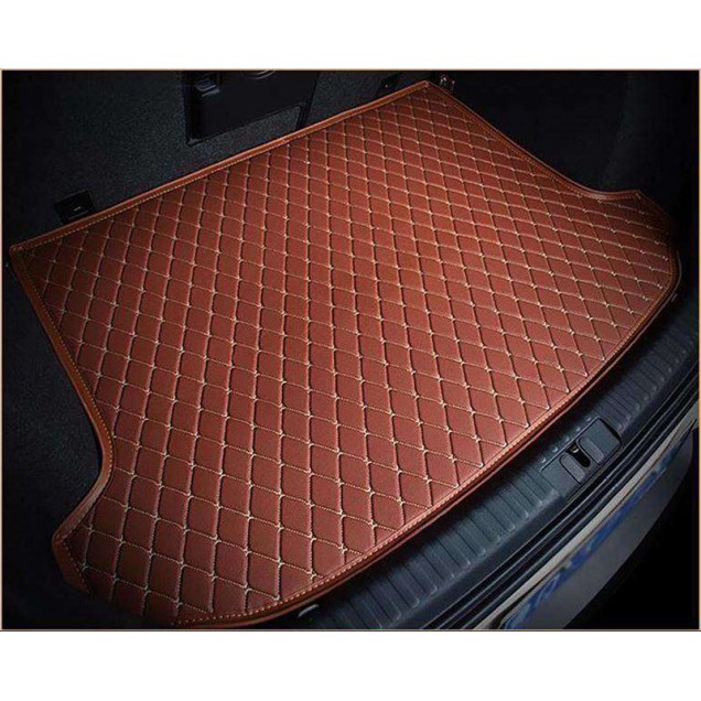 Brown Luxury Leather Diamond Trunk Base Mats for Sale Brown Luxury Leather Diamond Trunk Base Mats for Sale