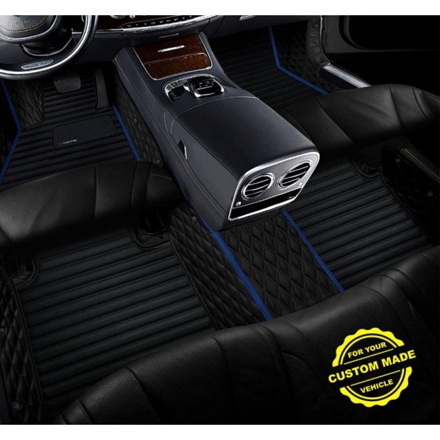 Dark Blue Hybrid Line Series Premium Car Floor Mats for Sale Dark Blue Hybrid Line Series Premium Car Floor Mats for Sale