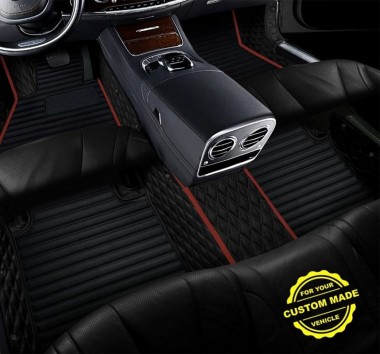 Maroon Hybrid Line Series Premium Car Floor Mats for Sale