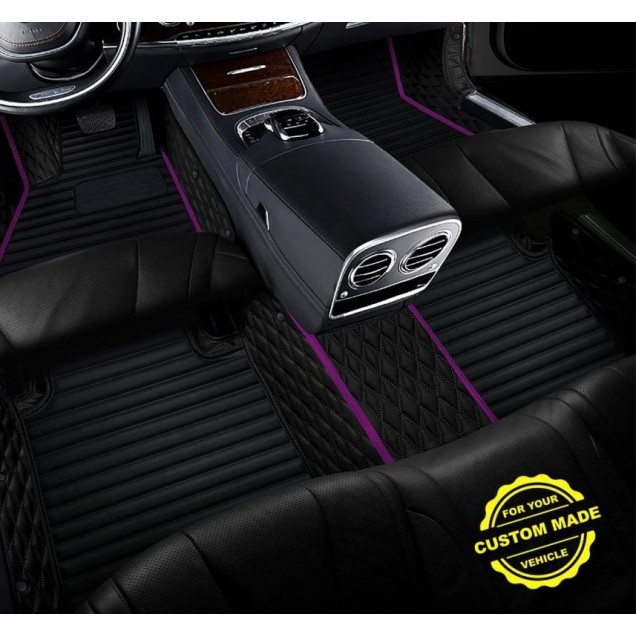 Purple Hybrid Line Series Premium Car Floor Mats for Sale Purple Hybrid Line Series Premium Car Floor Mats for Sale