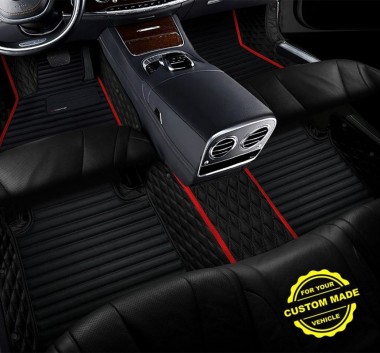 Red Hybrid Line Series Premium Car Floor Mats for Sale