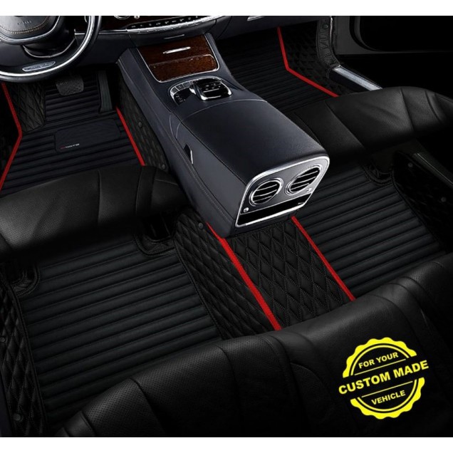 Red Hybrid Line Series Premium Car Floor Mats for Sale