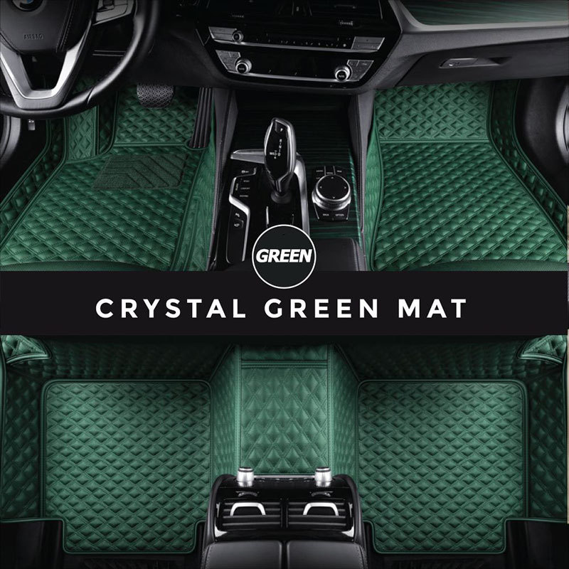 Green Crystal Elite Luxury Hybrid Car Mats for Sale