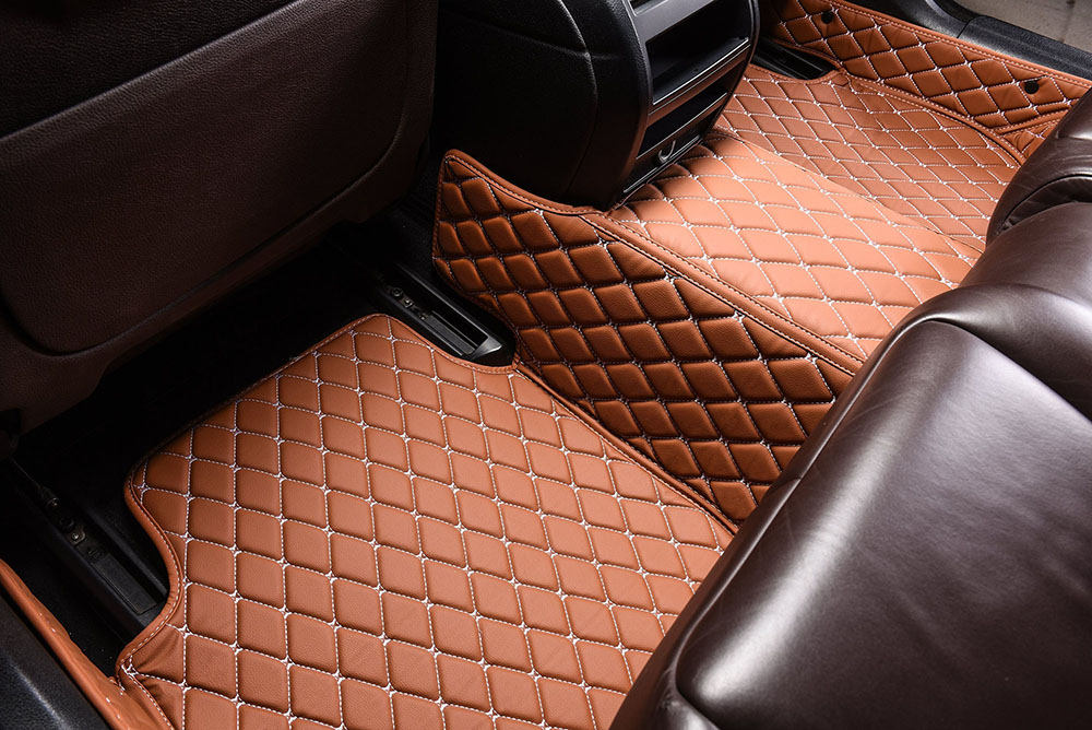 Brown Custom Diamond Car Mats for Sale