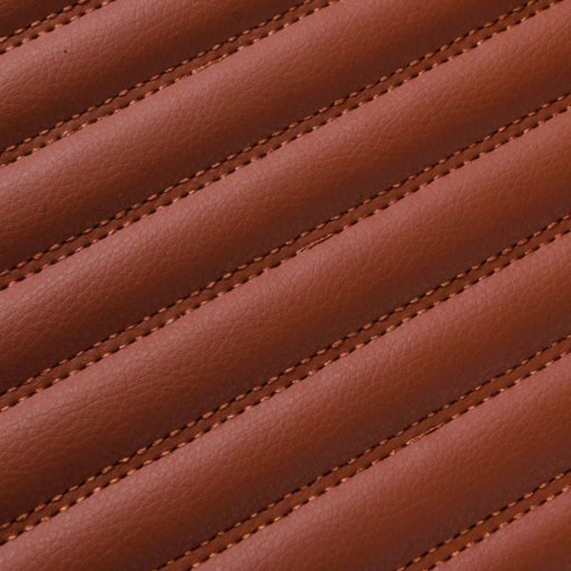 Brown Luxury Leather Stripe Car Mats for Sale